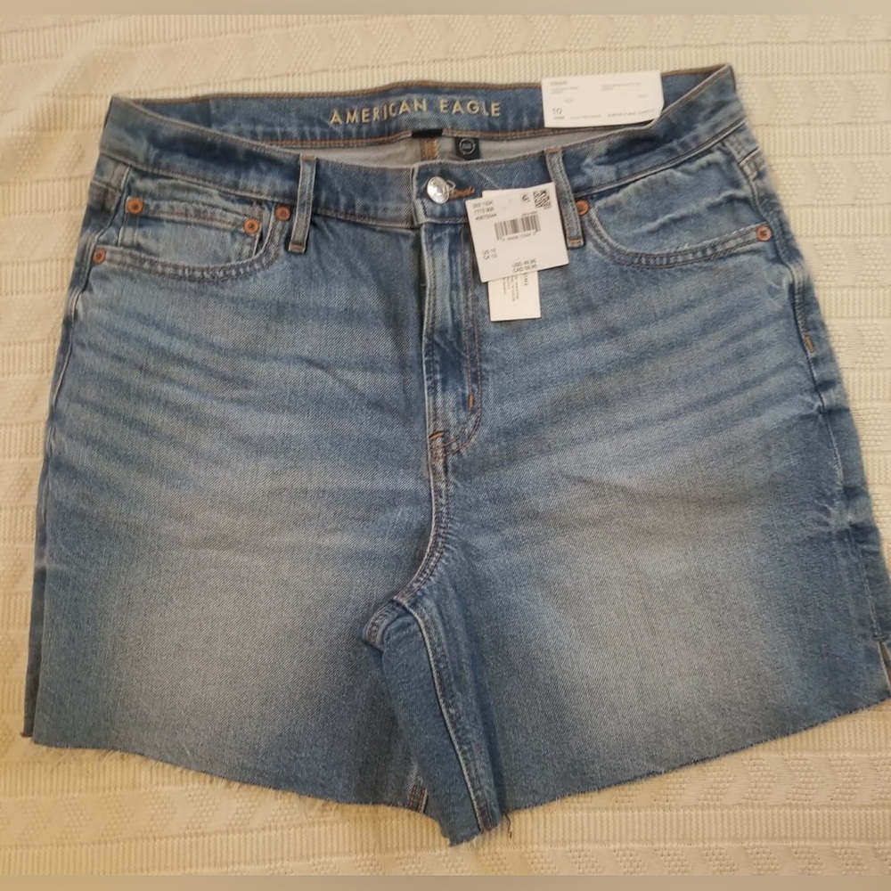 American Eagle Light Blue Denim Shorts